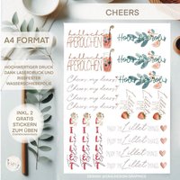 Wasserschiebefolie | Kerzentattoos Aperol& Lillet Time| Din A 4 von sofleurDesign