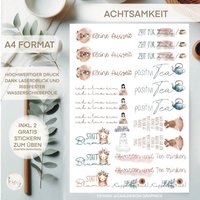 Wasserschiebefolie | Kerzentattoos Auszeit Din A 4 von sofleurDesign
