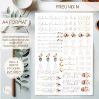 Wasserschiebefolie | Kerzentattoos Bootyful |Din A 4 von sofleurDesign