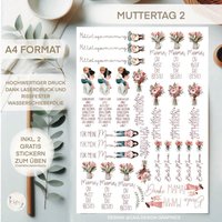 Wasserschiebefolie | Muttertag 2| Din A 4 von sofleurDesign