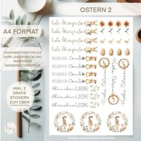 Wasserschiebefolie | Ostern 2 Din A 4 von sofleurDesign