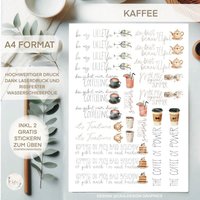 Wasserschiebefolie | Tee & Kuchen |Kerzentattoos Din A 4 von sofleurDesign