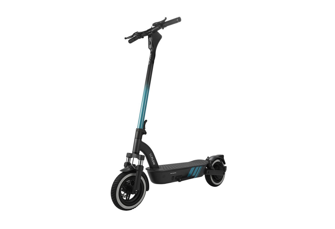 soflow E-Scooter SO4 Pro GT (Leistungsstarker 500 W Motor - Peak bis 800 W), (inkl. Ladegerät, Bedienungsanleitung), vorne: Hydraulische Doppelfederung - hinten: Pneumatische Federung von soflow