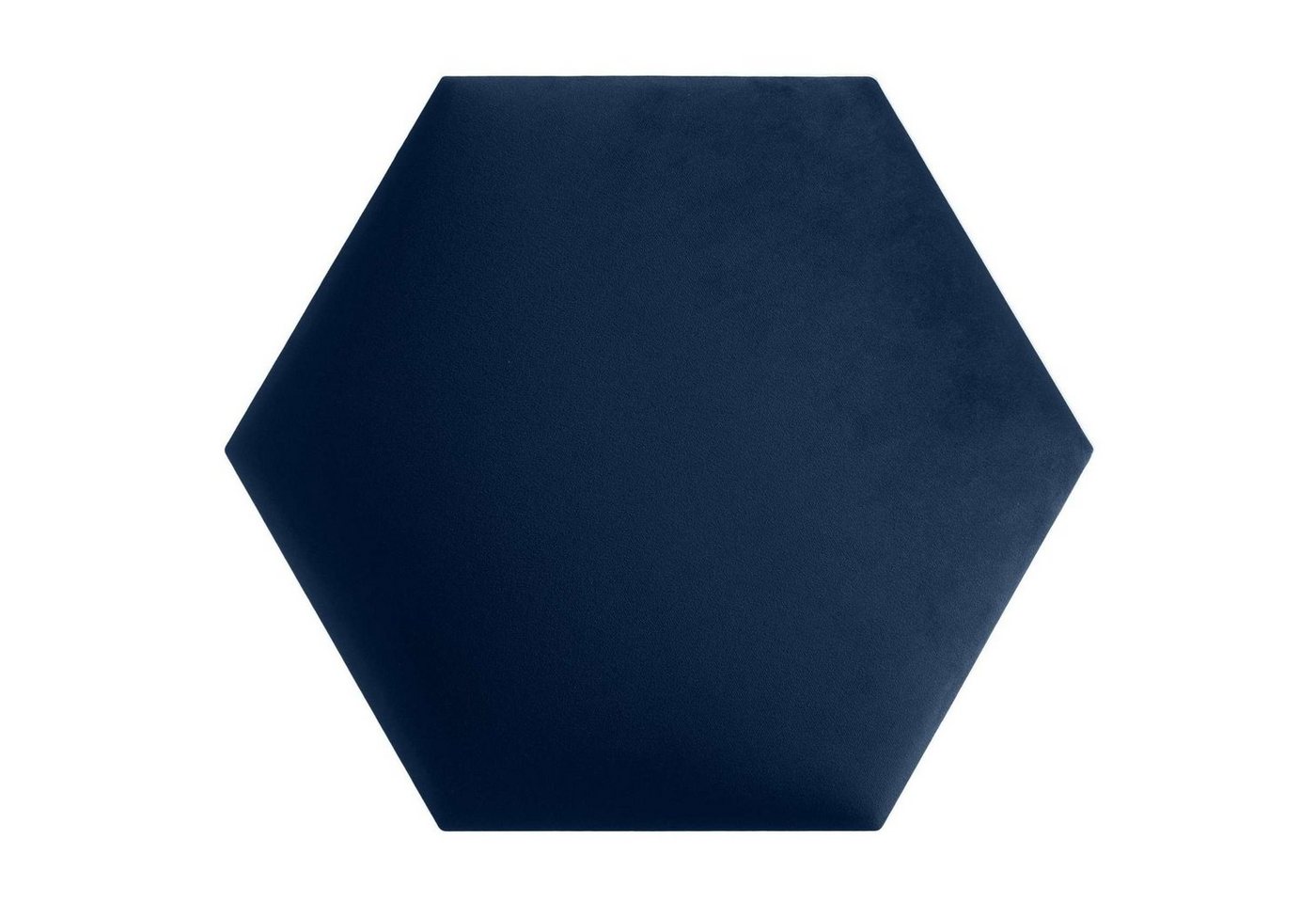 softwalls Kopfteil Wandkissen Stoff - Samt - Wandpaneele, Blau - Hexagon, (1 St., 5 (sehr gut), Schalldämmend von softwalls