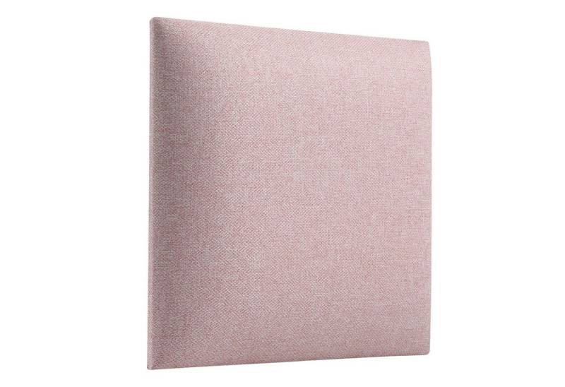 softwalls Kopfteil Wandkissen Webstoff - Kopfteil - Wandpolster, Rosa - 30x30, (1 St., 5 (sehr gut), Schalldämmend von softwalls
