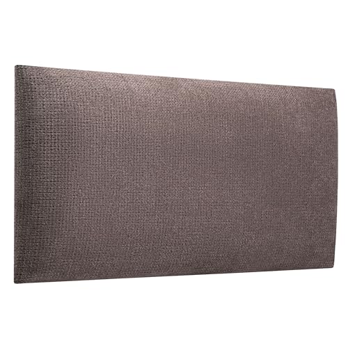 softwalls Wandkissen Velour mit 50mm Polsterung - Bett Kopfteil Wandpolster - Wandverkleidung - Wandpaneele | 60 x 30 Espresso von softwalls