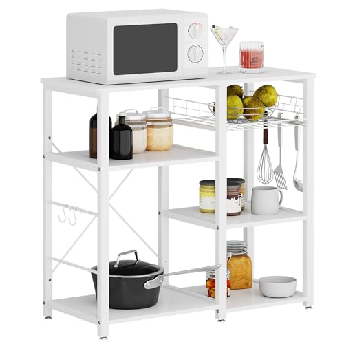 soges Bäckerregal Küchenregal Standregal Bäcker Regal Mikrowellenhalter multifunktionale Küche Aufbewahrungsregal mit 3 Ablage soges Bäckerregal Küchenregal Standregal Bäcker Regal Mikrowellenhalter multifunktionale Küche Aufbewahrungsregal mit 3 Ablage von soges