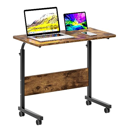 sogesfurniture 80cm Rollbarer Laptop-Schreibtisch, höhenverstellbar, Sofa-Arbeitsplatz, mobiler Sofa-Beistelltisch mit Tablet-Steckplatz und Rollen, tragbarer Stehtisch, Laptoptisch sogesfurniture 80cm Rollbarer Laptop-Schreibtisch, höhenverstellbar, Sofa-Arbeitsplatz, mobiler Sofa-Beistelltisch mit Tablet-Steckplatz und Rollen, tragbarer Stehtisch, Laptoptisch von sogesfurniture