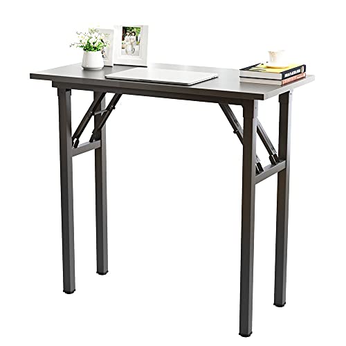 sogesfurniture Schreibtisch Klapptisch 80x40cm, Kompakt Computertisch Büromöbel PC Tisch Arbeitstisch Klappbar für Zuhause, Büro, Picknick, Garten, Schwarz BHEU-LP-AC5BB-8040 von sogesfurniture