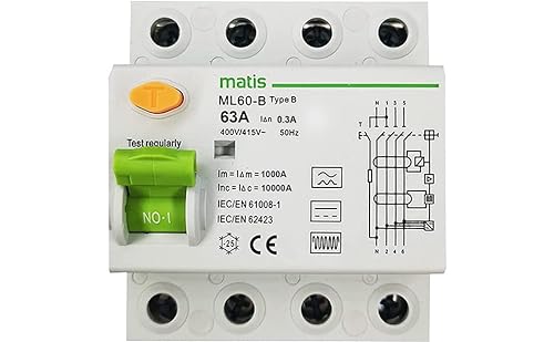 FI-Schutzschalter 63A - 300mA / 4-Pol/Typ B von solar+more