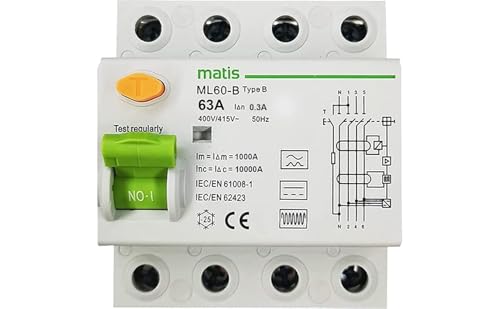 FI-Schutzschalter 63A - 300mA / 4-Pol/Typ B von solar+more