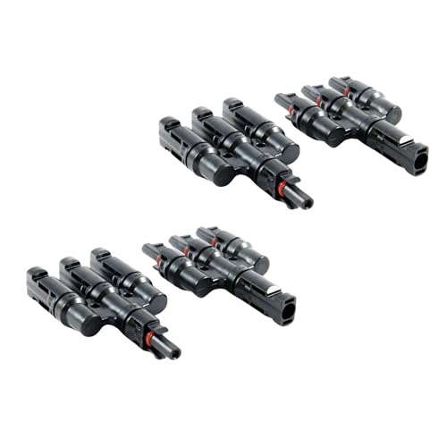 SOLARTRONICS 2 Paar Y-Steckverbinder für Solarkabel Photovoltaik 3-fach Verteiler 1000V PV Solarkabelverbinder Wasserdicht IP67 UV-beständig von solartronics