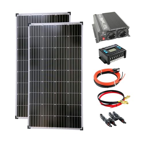 SOLARTRONICS Komplettset 2x 130 Watt Solarmodul 1000 Watt Wandler Laderegler Photovoltaik Inselanlage SOLARTRONICS Komplettset 2x 130 Watt Solarmodul 1000 Watt Wandler Laderegler Photovoltaik Inselanlage von solartronics