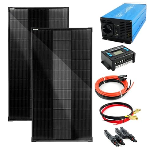 SOLARTRONICS Komplettset 2x120 Watt Solarmodul 1080x580, TS 1000W Spannungswandler + 20A Laderegler + Solarkabel + Solarstecker Photovoltaikanlagen Wohnmobil Inselanlage SOLARTRONICS Komplettset 2x120 Watt Solarmodul 1080x580, TS 1000W Spannungswandler + 20A Laderegler + Solarkabel + Solarstecker Photovoltaikanlagen Wohnmobil Inselanlage von solartronics