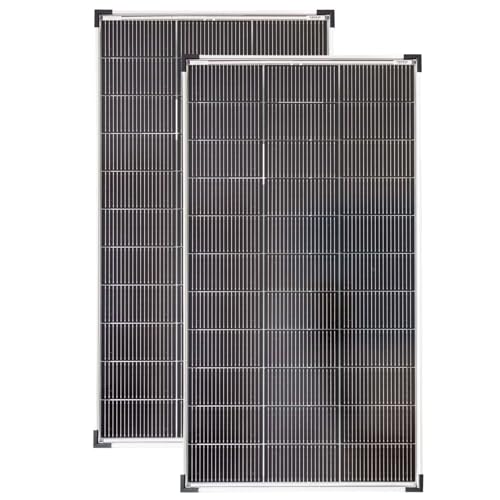 SOLARTRONICS Solarmodul 120 Watt Mono bifazial18 V 18 Busbars Solarpanel Solarzelle (2 Stück) von solartronics