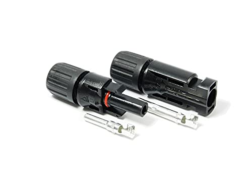 SOLARTRONICS Y-Steckverbinder Paar Verteiler für Solarstecker Solarpanel Photovoltaik 2- bis 6-fach Kupplung 1000V PV Solarkabelverbinder Wasserdicht IP67 Schwarz UV-beständig (1-fach) von solartronics