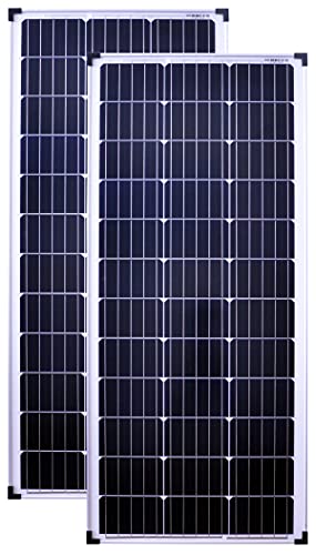 solartronics Solarmodule 2 Stück Solarmodul 100 Watt Mono Solarpanel Solarzelle Photovoltaik 90622 von solartronics