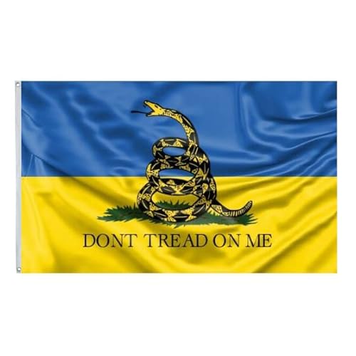 Russische Anti-Kriegs-Protest-Banner, USA-Ukraine-Unterstützung, 90 x 150 cm, UV-beständig, doppelt bedruckt und doppelt genäht, 150D-Polyester-Banner (Anti-Kriegs-Protest) von soldwellsd