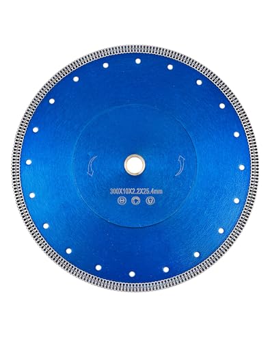 Solidure Diamant Trennscheibe 300 x 25,4mm,Fliesen Diamantscheibe Extra Dünn für Fliese und Feinsteinzeug,Marmor,Granit,Kacheln von solidure