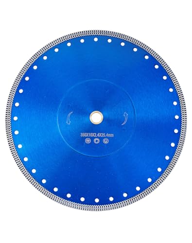 Solidure Diamant Trennscheibe 350 x 25,4mm,Fliesen Diamantscheibe Extra Dünn für Fliese und Feinsteinzeug,Marmor,Granit,Kacheln von solidure