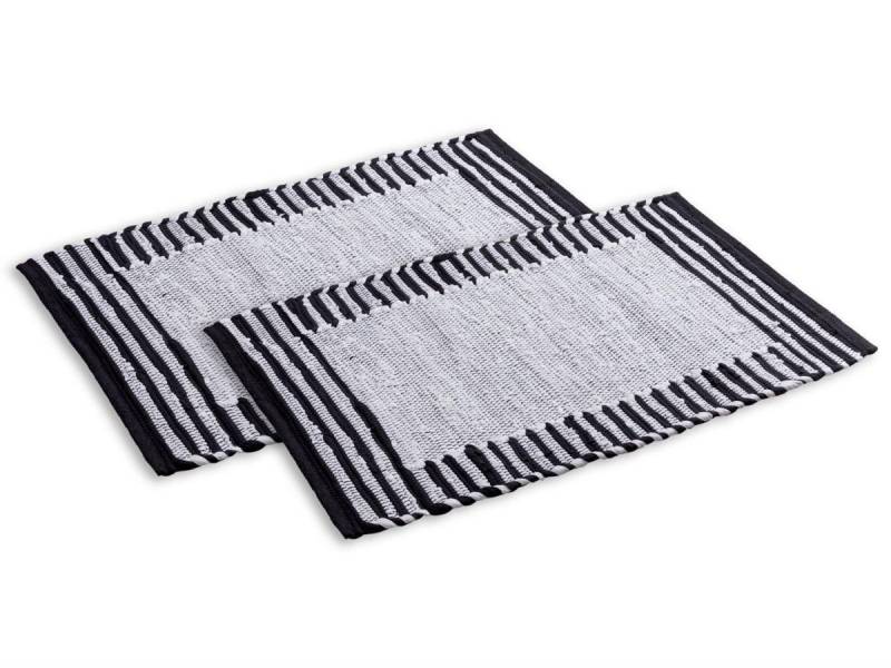 soma Badematte Soma Badezimmerteppich Set 2er groß 80 x 50 cm 100% Baumwolle Badteppi, Badematte Badteppich Duschvorleger Matte von soma