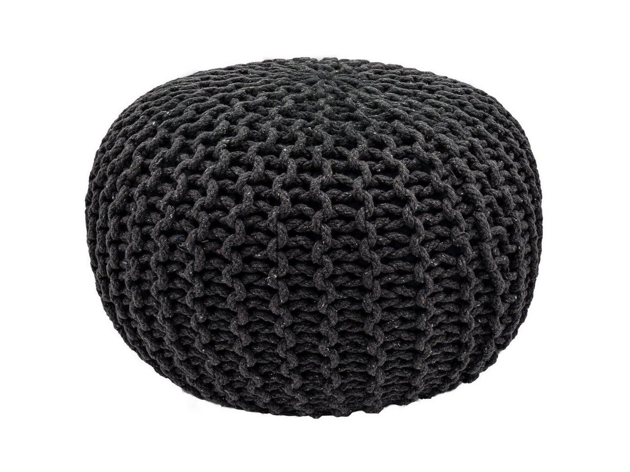 soma Sessel Soma Pouf Ø 55 cm Strickhocker Sitzpouf Sitzpuff Bodenkissen Grobstric, Stuhl Sessel Sitzplatz Sitzmöbel von soma