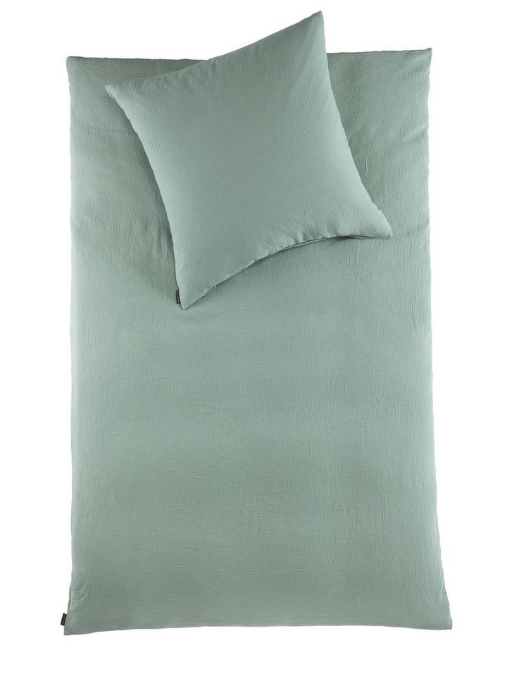 soma Bettwäsche Set Musselin 135x200 Baumwolle Pastell Matcha grün Winter Herbst Sale, Baumwolle, 2 teilig, Geschenkidee atmungsaktiv weich sale Reißverschluss Partner Sommer von soma