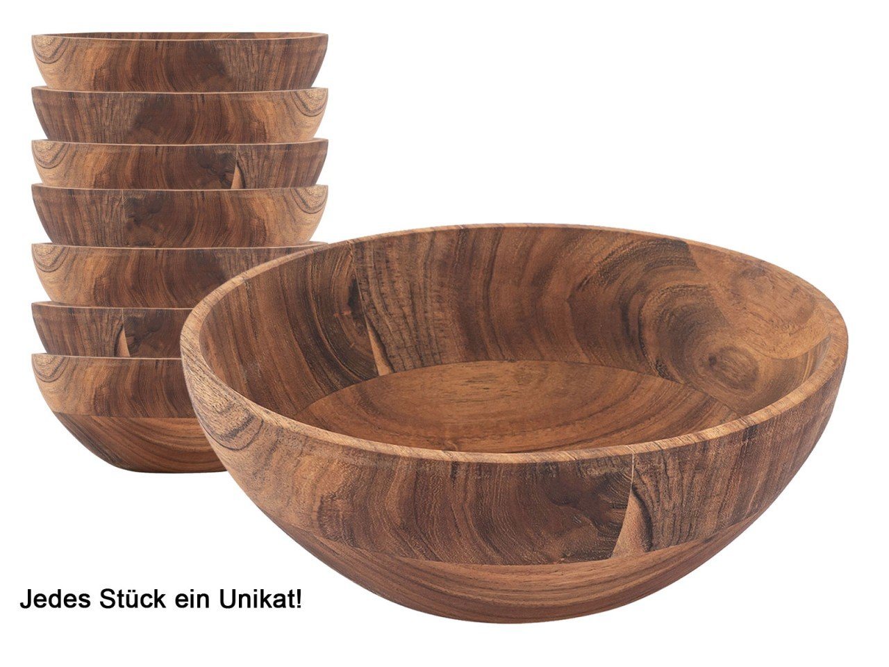 soma Dekoschale Holzschale Deko Schale Masterbox 8-teilig 20 o. 25cm lebensmittelecht von soma