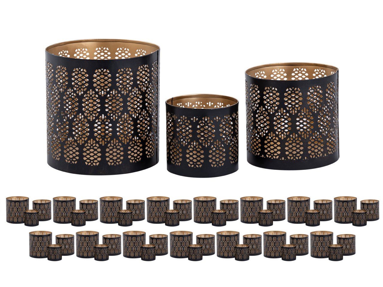 soma Kerzenhalter Kerzenständer 3er Set Masterbox 18x 3teilig Windlicht Orient Teelicht von soma