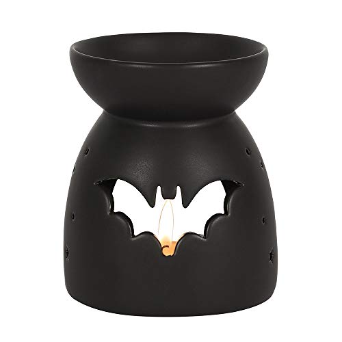 Attitude Holland Ölbrenner/Teelichthalter fürs Raumdüfte Black Bat Cut Out Mehrfarben von Something Different