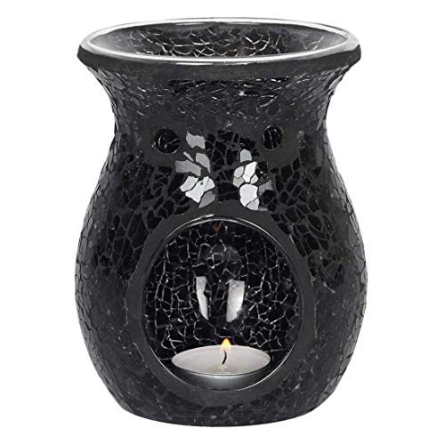 Large Black Crackle Burner von something different