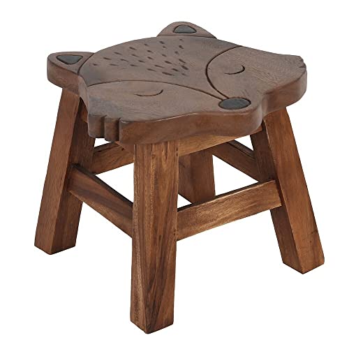 Natural Wooden Fox Stool (4/8) von something different