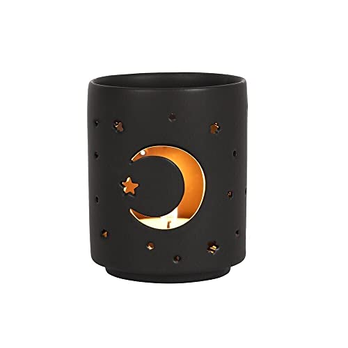 something different Teelichthalter, mystischer Mond, klein, Schwarz von something different