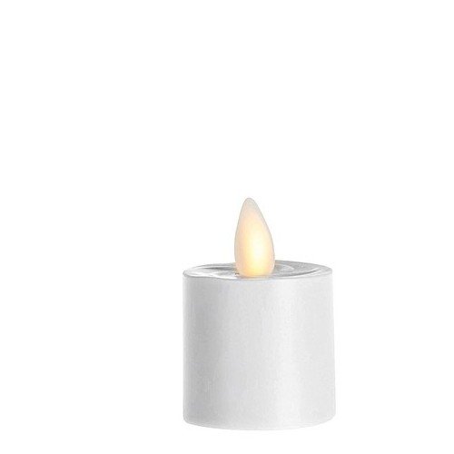 Sompex LED Teelicht Flame mit Timer, 3,6 x 3,1cm, Elfenbein, fernbedienbar von sompex