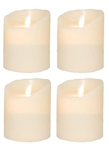 sompex 4X Flame LED Kerze 8,5x10cm, 35129, Adventskranz-Set von sompex