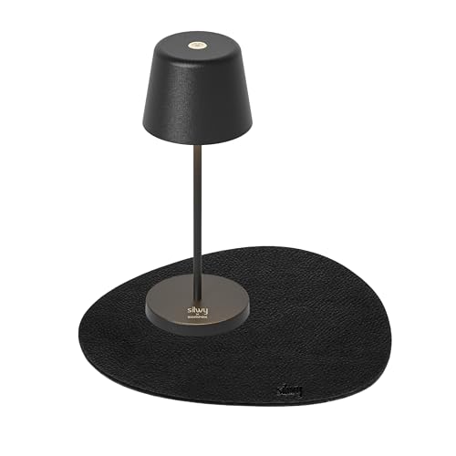 sompex silwy® x Magnet-Leuchte BLACK mit metallischem Nano-Gel-Platzset und USB-C-Ladekabel - stufenlos dimmbare Tischleuchte - perfekt für Camping und Outdoor-Aktivitäten von sompex
