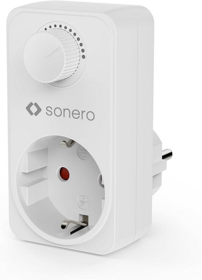 sonero Drehdimmer Steckdosendimmer Adapter mit Helligkeitsregler von sonero