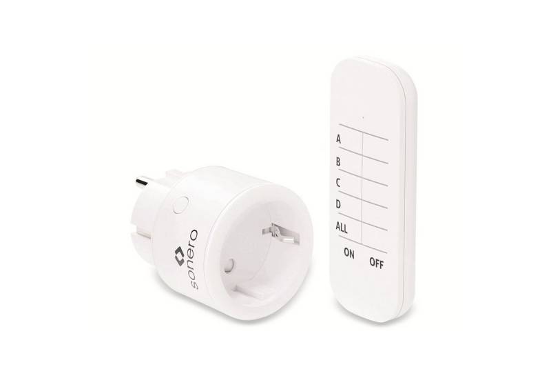 sonero Licht-Funksteuerung SONERO Funksteckdosen-Set weiß, 1x Sender, 1x von sonero