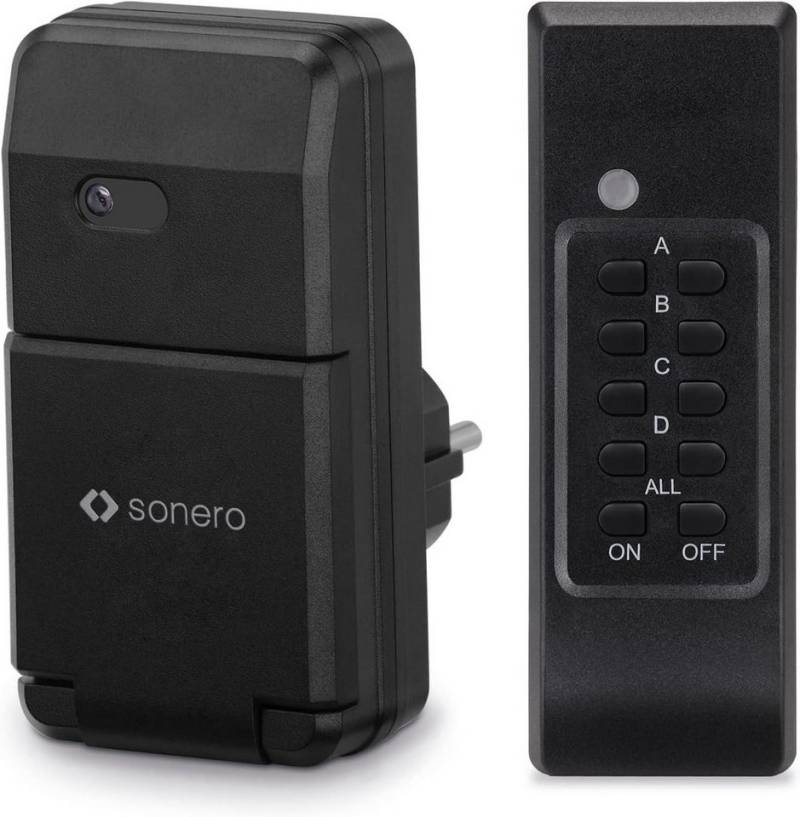 sonero Funksteckdose sonero Funksteckdosen, 1 x Funksteckdose und 1 x Funkfernbedienung von sonero