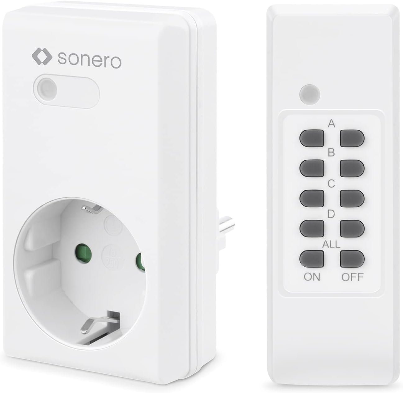 sonero Funksteckdose sonero Funksteckdosen, 1 x Funksteckdose und 1 x Funkfernbedienung sonero Funksteckdose sonero Funksteckdosen, 1 x Funksteckdose und 1 x Funkfernbedienung von sonero