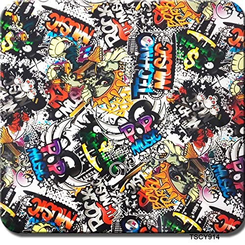 Wassertransferfilm Hydrographischer Film, Wassertransferdruck Film - Hydro-Dipping-Graffiti-Muster-Hydro-Tauchfilm0.5Meter Multi-Color Optional hydrographischer Wassertransferfilm von song6