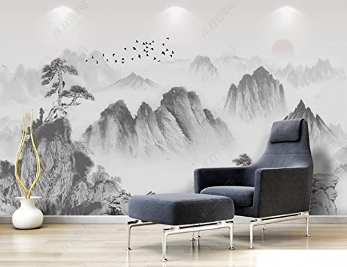 Tapeten Fototapete 3D Effekt Tintenlandschaft Wandbilder Wohnzimmer Deko Schlafzimmer Tapete Vliestapete von songqians