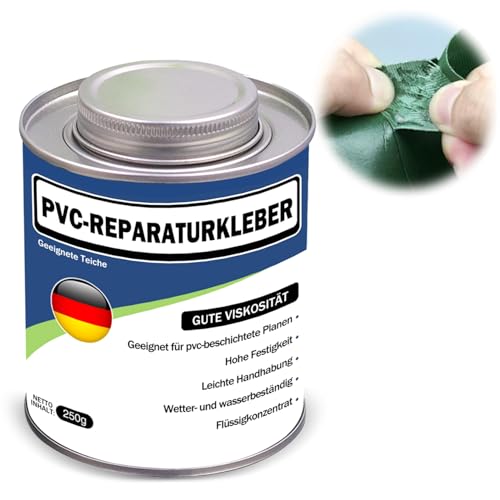 250ml Gewebeplanenkleber Quellschweißmittel für Weich-PVC, Wasserbeständig Transparent PVC Kleber für LKW-Planen, Bootsplanen, Zelte von songyea