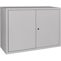 Hängeschrank H600xB800xT300 mm Vollblech, 1 Boden lichtgrau/lichtgrau Stahlblech Hängeschrank H600xB800xT300 mm Vollblech, 1 Boden lichtgrau/lichtgrau Stahlblech