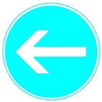 VKZ.211-10 Ronde 600mm Fahrtrichtung links RAL-Gütezeichen Folie RA2 von sonstige