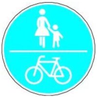 Sonstige - Verkehrszeichen 240 Ronde 600 mm, gemeinsamer Fuß- und Radweg, RAL-Gütezeichen Folie RA2 von sonstige