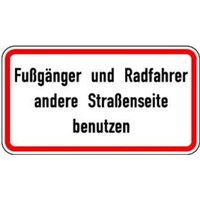 Warn- und Hinweißchild 48, 600x330mm andere Str.Seite nutzen RAL-Gütezeichen Folie RA1 Warn- und Hinweißchild 48, 600x330mm andere Str.Seite nutzen RAL-Gütezeichen Folie RA1 von sonstige