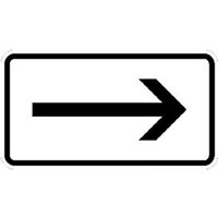 Zusatzschild 1000-20, 330x600mm Rechtspfeil RAL-Gütezeichen Folie RA1 von sonstige