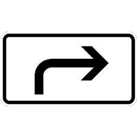 Sonstige - Zusatzschild 1000-21, 330x600 mm, Rechtsabbiegerpfeil, RAL-Gütezeichen Folie RA1 Sonstige - Zusatzschild 1000-21, 330x600 mm, Rechtsabbiegerpfeil, RAL-Gütezeichen Folie RA1 von sonstige