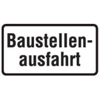 Zusatzschild 1007-33, 330x600mm Baustellenausfahrt RAL-Gütezeichen Folie RA2 Zusatzschild 1007-33, 330x600mm Baustellenausfahrt RAL-Gütezeichen Folie RA2 von sonstige